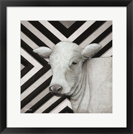 Framed January Cow II Print