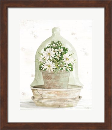 Framed Floral Cloche II Print
