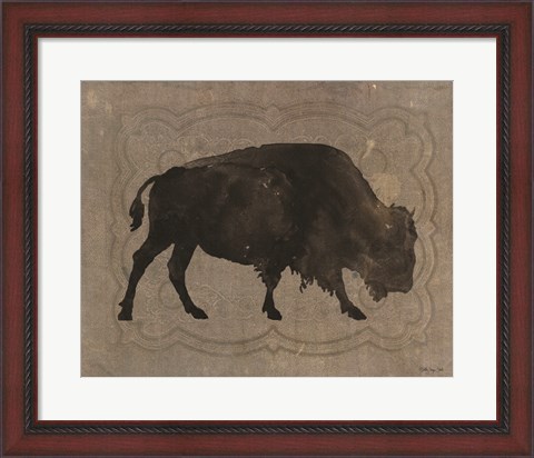 Framed Buffalo Impression 1 Print