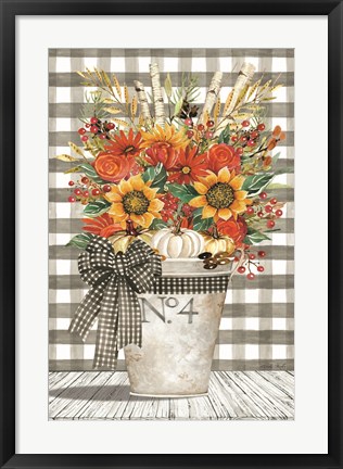 Framed No. 4 Autumn Floral Arrangement Print