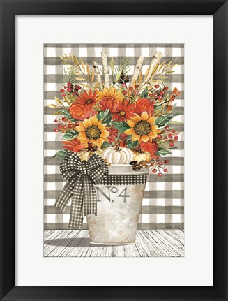 Framed No. 4 Autumn Floral Arrangement Print