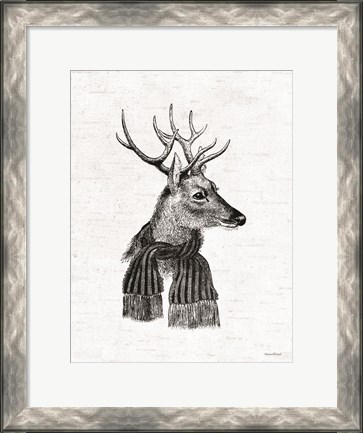 Framed Holiday Reindeer Print