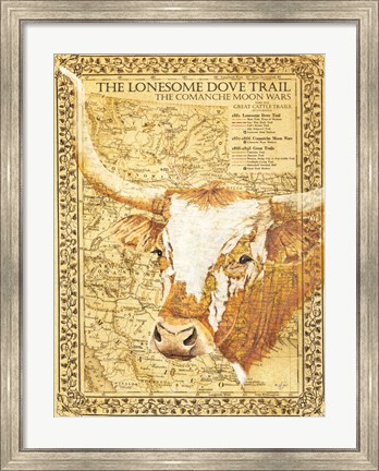 Framed Lonesome Dove Trail Print