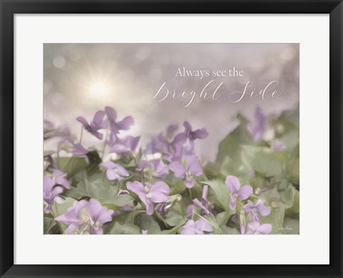 Framed Always See the Bright Side Print