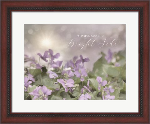 Framed Always See the Bright Side Print