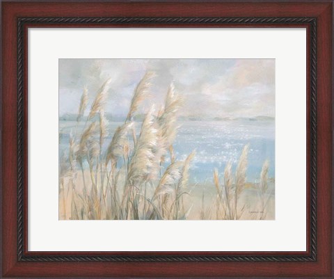 Framed Seaside Pampas Grass Print