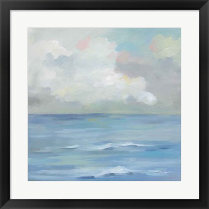 Framed Morning Seaside Clouds Print