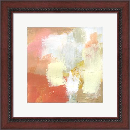 Framed Yellow and Blush IV Print