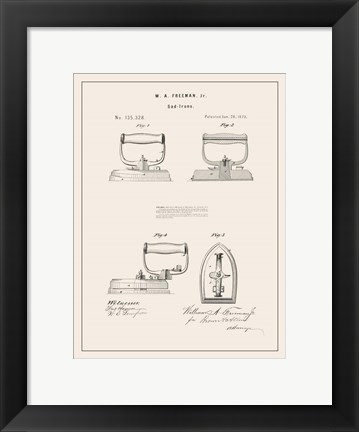 Framed Laundry Patent I Print