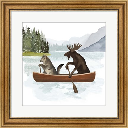 Framed Canoe Trip II Print