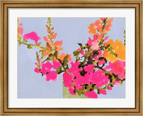Framed Saturated Spring Blooms II Print
