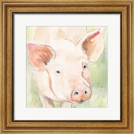 Framed Sunny the Pig II Print