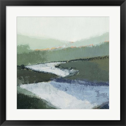 Framed Riverbend Landscape II Print