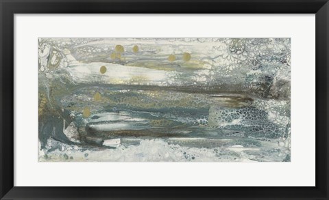 Framed Teal Seascape II Print