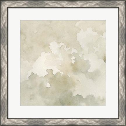 Framed Warm Clouds Abstract I Print