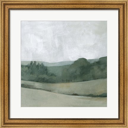 Framed Soft Evening Landscape II Print