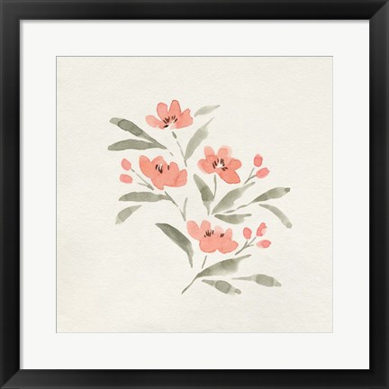 Framed Sweet Florals II Print