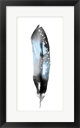 Framed Saturated Feather II Print