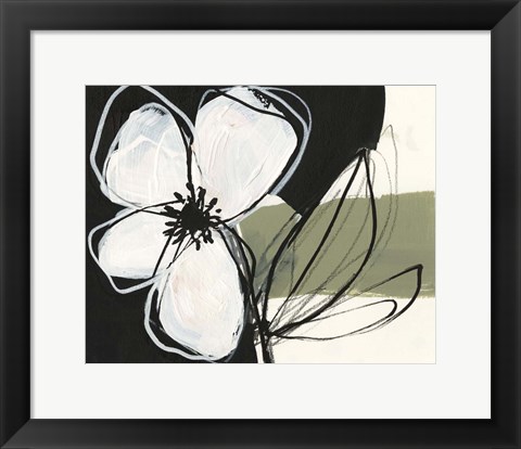 Framed Floral Synergy VI Print