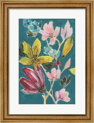 Framed Tropic Bouquet I Print
