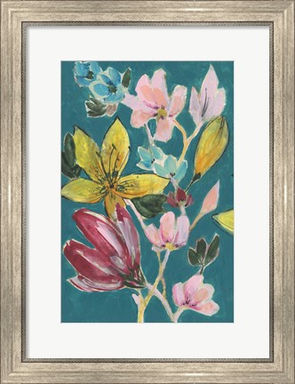 Framed Tropic Bouquet I Print