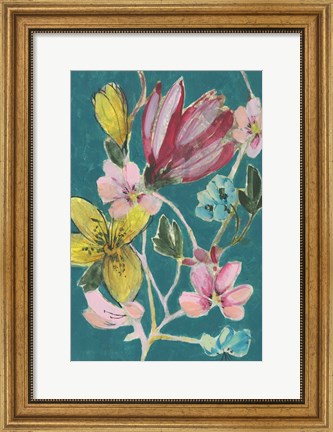 Framed Tropic Bouquet II Print