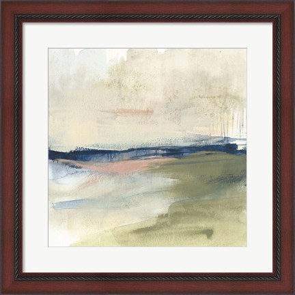 Framed Coastline Vignette I Print