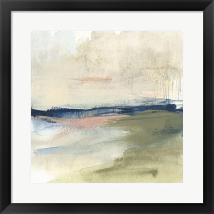 Framed Coastline Vignette I Print
