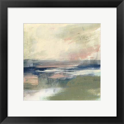 Framed Coastline Vignette III Print