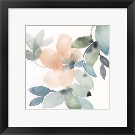 Framed Water and Petals IV Print