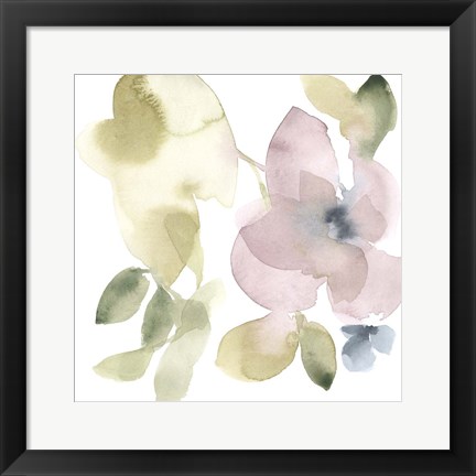 Framed Sweet Petals and Leaves VI Print