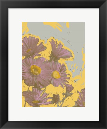 Framed Pop Art Floral V Print