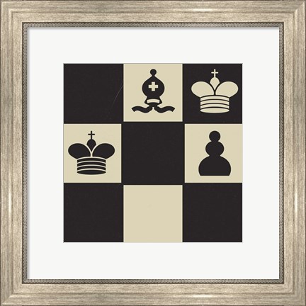 Framed Chess Puzzle II Print