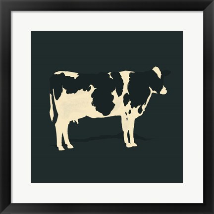 Framed Refined Holstein II Print