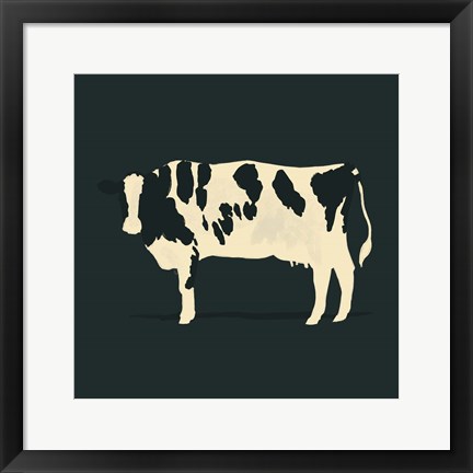 Framed Refined Holstein V Print