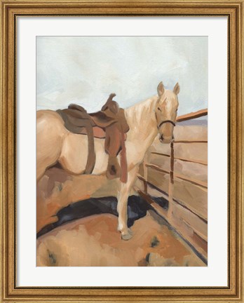 Framed Range Horse I Print