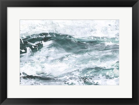 Framed Misty Waves I Print