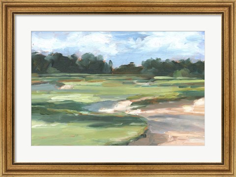 Framed Golf Course Study II Print
