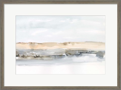 Framed Marsh Dunes I Print