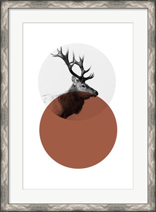 Framed Geo Elk Print
