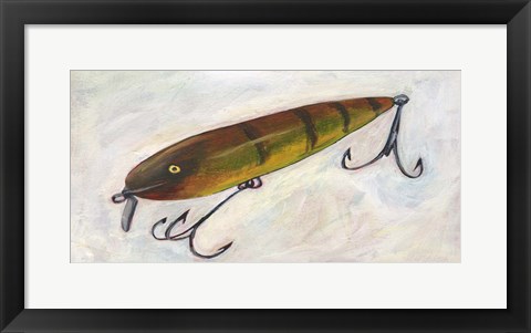 Framed Retro Fishing Lure II Print