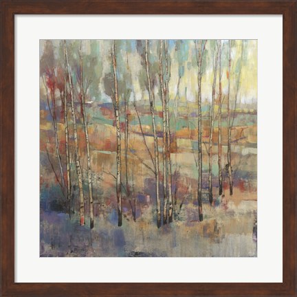 Framed Kaleidoscopic Forest II Print