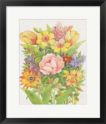 Framed Floral Mix II Print