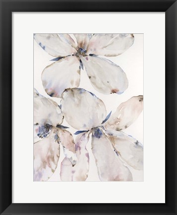 Framed Soft Wind Flowers II Print
