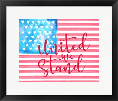 Framed United We Stand II Print