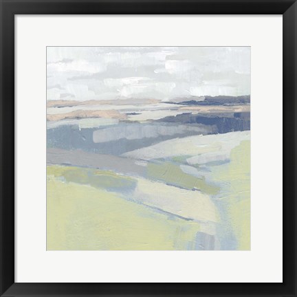 Framed Pastel Prairie I Print