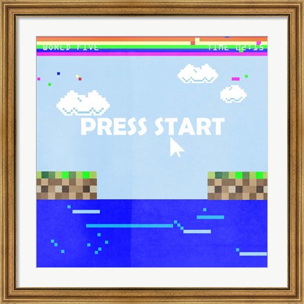 Framed Level Up II Print