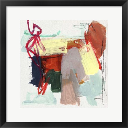 Framed Abstract Metro Maps II Print