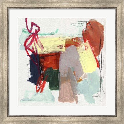 Framed Abstract Metro Maps II Print