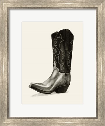 Framed Shiny Boots II Print